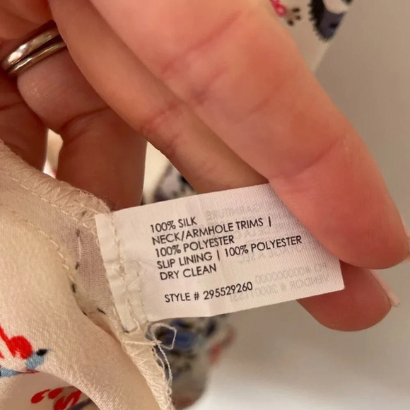 Club Monaco 100% Silk Ruffle Hem Sleeveless Dress NWT Size 0 - Picture 6 of 6